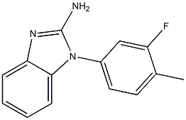 1-(3-fluoro-4-methylphenyl)-1H-1,3-benzodiazol-2-amine Struktur