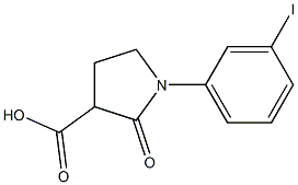 1-(3-iodophenyl)-2-oxopyrrolidine-3-carboxylic acid Struktur