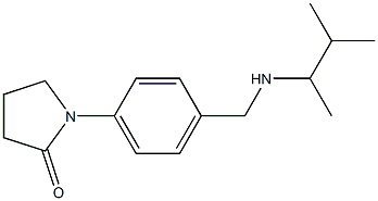 1-(4-{[(3-methylbutan-2-yl)amino]methyl}phenyl)pyrrolidin-2-one Struktur