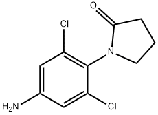 1-(4-amino-2,6-dichlorophenyl)pyrrolidin-2-one Struktur