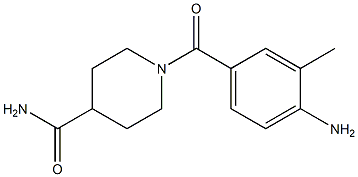 1-(4-amino-3-methylbenzoyl)piperidine-4-carboxamide Struktur