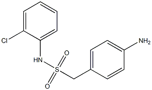 1-(4-aminophenyl)-N-(2-chlorophenyl)methanesulfonamide Struktur