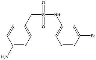 1-(4-aminophenyl)-N-(3-bromophenyl)methanesulfonamide Struktur