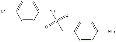 1-(4-aminophenyl)-N-(4-bromophenyl)methanesulfonamide Struktur