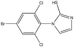 1-(4-bromo-2,6-dichlorophenyl)-1H-imidazole-2-thiol Struktur