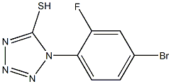 1-(4-bromo-2-fluorophenyl)-1H-1,2,3,4-tetrazole-5-thiol Struktur