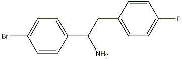 1-(4-bromophenyl)-2-(4-fluorophenyl)ethanamine Struktur