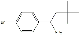 1-(4-bromophenyl)-3,3-dimethylbutan-1-amine Struktur