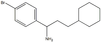 1-(4-bromophenyl)-3-cyclohexylpropan-1-amine Struktur