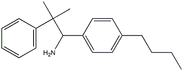 1-(4-butylphenyl)-2-methyl-2-phenylpropan-1-amine Struktur