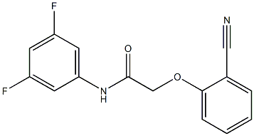 2-(2-cyanophenoxy)-N-(3,5-difluorophenyl)acetamide Struktur