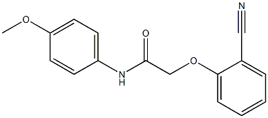 2-(2-cyanophenoxy)-N-(4-methoxyphenyl)acetamide Struktur