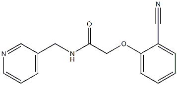 2-(2-cyanophenoxy)-N-(pyridin-3-ylmethyl)acetamide Struktur