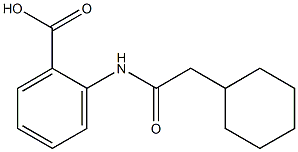 2-(2-cyclohexylacetamido)benzoic acid Struktur