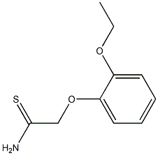 2-(2-ethoxyphenoxy)ethanethioamide Struktur