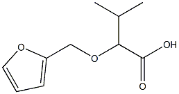 2-(2-furylmethoxy)-3-methylbutanoic acid Struktur