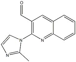 2-(2-methyl-1H-imidazol-1-yl)quinoline-3-carbaldehyde Struktur