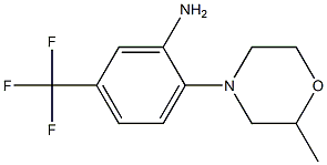 2-(2-methylmorpholin-4-yl)-5-(trifluoromethyl)aniline Struktur