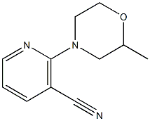 2-(2-methylmorpholin-4-yl)nicotinonitrile Struktur