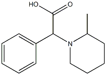 2-(2-methylpiperidin-1-yl)-2-phenylacetic acid Struktur