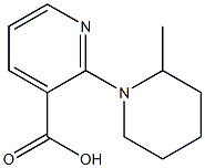 2-(2-methylpiperidin-1-yl)pyridine-3-carboxylic acid Struktur