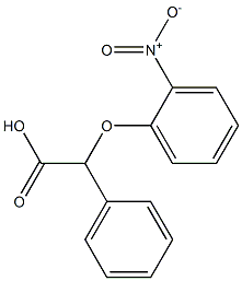 2-(2-nitrophenoxy)-2-phenylacetic acid Struktur