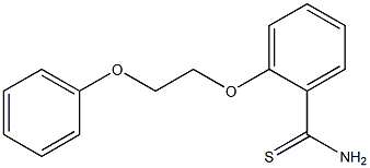 2-(2-phenoxyethoxy)benzene-1-carbothioamide Struktur