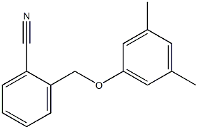 2-(3,5-dimethylphenoxymethyl)benzonitrile Struktur