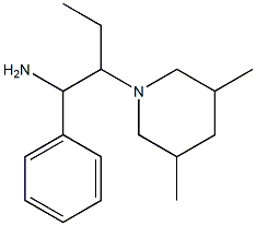 2-(3,5-dimethylpiperidin-1-yl)-1-phenylbutan-1-amine Struktur