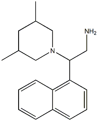 2-(3,5-dimethylpiperidin-1-yl)-2-(naphthalen-1-yl)ethan-1-amine Struktur