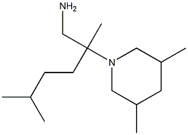 2-(3,5-dimethylpiperidin-1-yl)-2,5-dimethylhexan-1-amine Struktur