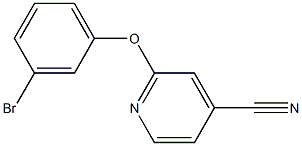 2-(3-bromophenoxy)isonicotinonitrile Struktur