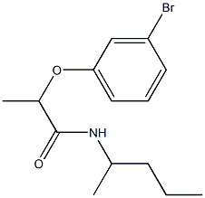 2-(3-bromophenoxy)-N-(pentan-2-yl)propanamide Struktur