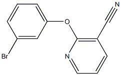 2-(3-bromophenoxy)nicotinonitrile Struktur