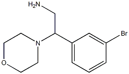 2-(3-bromophenyl)-2-morpholin-4-ylethanamine Struktur