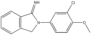 2-(3-chloro-4-methoxyphenyl)-2,3-dihydro-1H-isoindol-1-imine Struktur