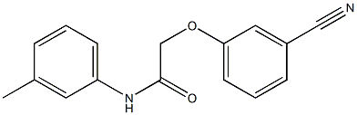 2-(3-cyanophenoxy)-N-(3-methylphenyl)acetamide Struktur