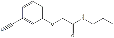 2-(3-cyanophenoxy)-N-isobutylacetamide Struktur