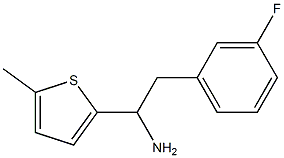 2-(3-fluorophenyl)-1-(5-methylthiophen-2-yl)ethan-1-amine Struktur