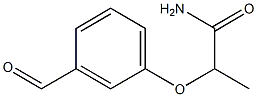 2-(3-formylphenoxy)propanamide Struktur