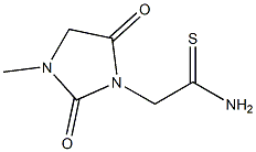 2-(3-methyl-2,5-dioxoimidazolidin-1-yl)ethanethioamide Struktur