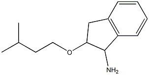 2-(3-methylbutoxy)-2,3-dihydro-1H-inden-1-amine Struktur