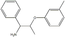 2-(3-methylphenoxy)-1-phenylpropan-1-amine Struktur