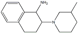 2-(3-methylpiperidin-1-yl)-1,2,3,4-tetrahydronaphthalen-1-amine Struktur