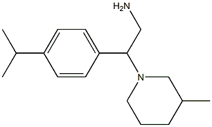 2-(3-methylpiperidin-1-yl)-2-[4-(propan-2-yl)phenyl]ethan-1-amine Struktur