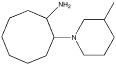 2-(3-methylpiperidin-1-yl)cyclooctanamine Struktur