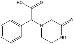 2-(3-oxopiperazin-1-yl)-2-phenylacetic acid Struktur