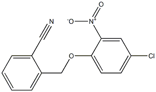 2-(4-chloro-2-nitrophenoxymethyl)benzonitrile Struktur