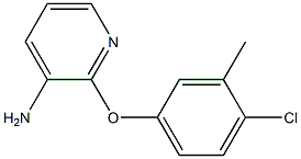 2-(4-chloro-3-methylphenoxy)pyridin-3-amine Struktur