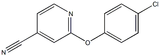 2-(4-chlorophenoxy)isonicotinonitrile Struktur